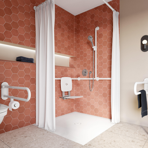 Villeroy & Boch Vicare handgreep - 75cm inklapbaar - glans wit SW490014