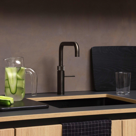 Quooker Fusion Square kokendwaterkraan - draaibare uitloop - Combi+ reservoir - Warm / kokend water - Gun metal SW968357