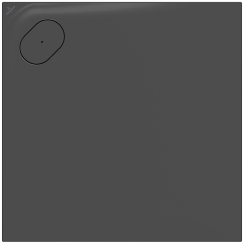 Villeroy & Boch Ecora douchebak - 90x90x3.5cm - hoekafvoer - anthracite (antraciet) SW1558874