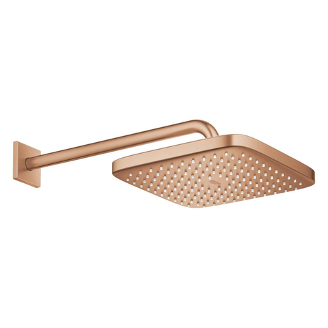 GROHE Tempesta 250 regendoucheset - 38cm - vierkant - 8 l/min - geborsteld warm sunset (koper) SW1587930