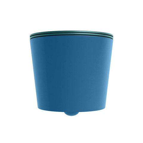 Mondiaz LAVIE hangtoilet – spoelrandloos – 36 x 53 cm – met softclose zitting – Jeans (blauw), zitting Smag (groen) SW1208715