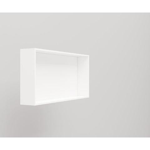 Crosstone by Arcqua Solid Alcove niche encastrée 60x30x10cm solid surface blanc mat SW420142