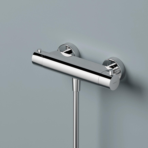 Hotbath Buddy /Cobber - thermostatische Douchemengkraan - met half duims onderaansluiting - hoogglans chroom SW11334