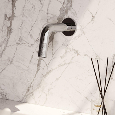 BRAUER Chrome Carving Robinet de lavabo - encastré - bec 8.5-18.5cm - Chrome SW1182469