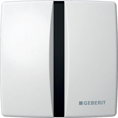 Geberit Basic Commande urinoir électronique 16x16cm et batteries Blanc alpin 0730059