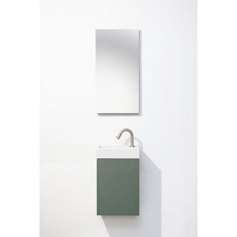 Nemo Durma Fonteinkastset - 40x20x50cm - 1 deur - rechts - 1 kraangat - rechts - Sage green SW1580332