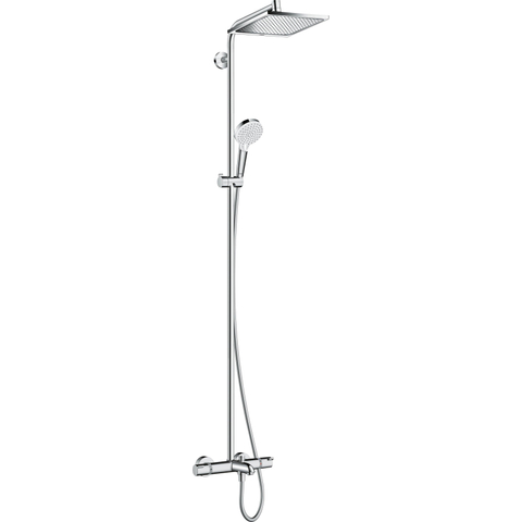 Hansgrohe Crometta e 240 - 1jet - showerpipe - met bad - thermostaat - hoogglans chroom SW73206