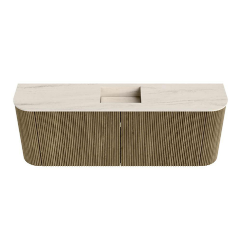 Mondiaz JOYA-DLUX Meuble de salle de bains - 113,2cm - arrondis gauche et droite couleur Dusk - Vasque FAYE position Milieu Sans trou de robinet couleur Meli. SW1425873