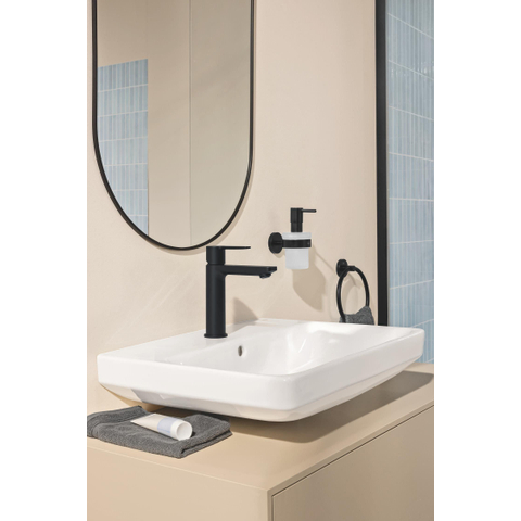 GROHE Lineare New wastafelkraan - s-size - met klikwaste - mat zwart SW1477635