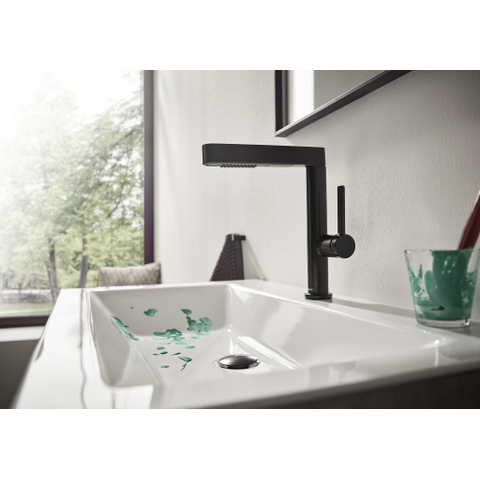 Hansgrohe AddStoris Q handdoekhaak dubbel - mat zwart SW651196