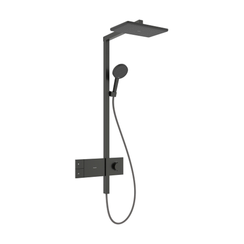 Hansgrohe Raindance alive Q - showerpipe 210/340 1jet - ecosmart - thermostaat - geborsteld zwart chroom (antraciet) SW1388652