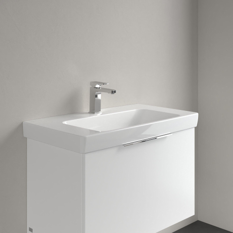Villeroy & Boch Architectura wastafel - 80x44.5cm - met 1 kraangat - zonder overloop - White Alpine (glans wit) SW1162481