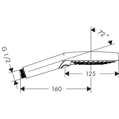 Hansgrohe Raindance Select S RD Sel S - handdouche 120 - 3jet PowderRain - ecosmart - geborsteld brons SW1382840