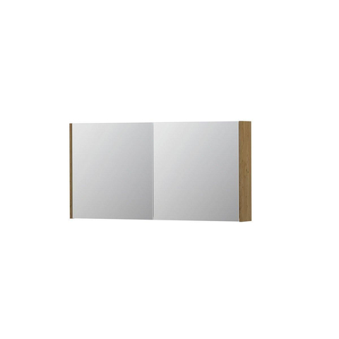 INK SPK1 armoire de toilette – 120 x 60 x 14 cm – 2 portes, portes-miroir double face – Placage Natur mat SW493786