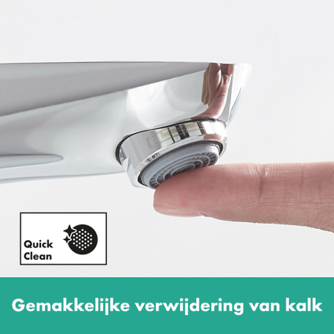 Hansgrohe Focus E2 wastafelkraan highriser - inclusief ComfortZone - 190 met waste - hoogglans chroom 0605544