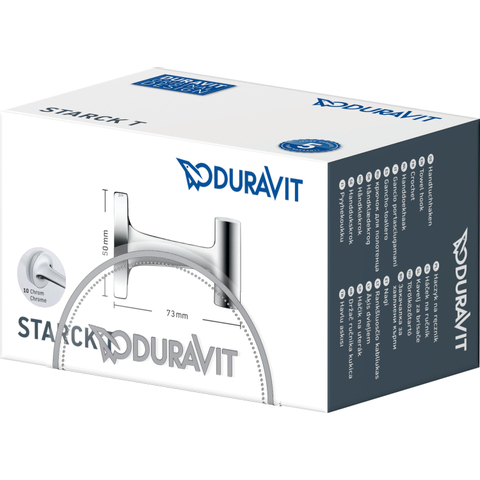 Duravit Starck T Handdoekhaak - rond - chroom SHOWROOMMODEL SHOW26622