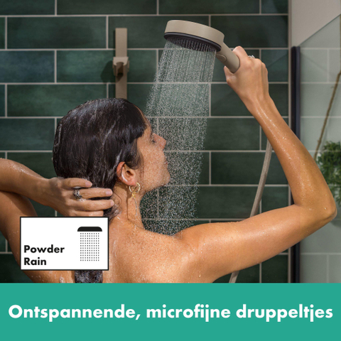 Hansgrohe Pulsify Planet Edition Staaf - handdouche 100 - 3jet - ecosmart+ - select Zand (gerecycled) Zand (gerecycled) - zand (bruin) SW918187