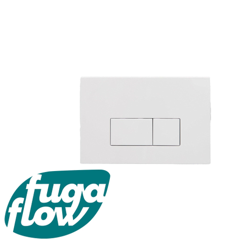 FugaFlow Bedieningsplaat - bedieningspaneel voor Geberit UP320 inbouwreservoir - dualflush - rechthoekige knoppen - kunststof wit glans SW999919