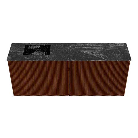 Mondiaz JOYA-DLUX 100cm toiletmeubel - kleur Ruby - Wastafel FAYE positie Links Zonder kraangat kleur Lava. SW1423638