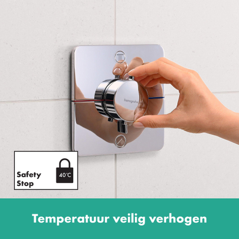 Hansgrohe Showerselect comfort q Thermostaat - inbouw - 2 functies - hoogglans chroom SW918088
