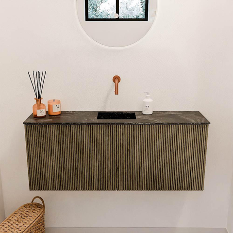 Mondiaz JOYA-DLUX 100cm toiletmeubel - kleur Dusk - Wastafel FAYE positie Midden Zonder kraangat kleur Lava. SW1423230