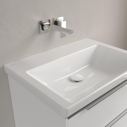 Villeroy & Boch Subway 3.0 lavabo - 65x47x16.5cm - sans trou de robinet - blanc alpin brillant SW701552