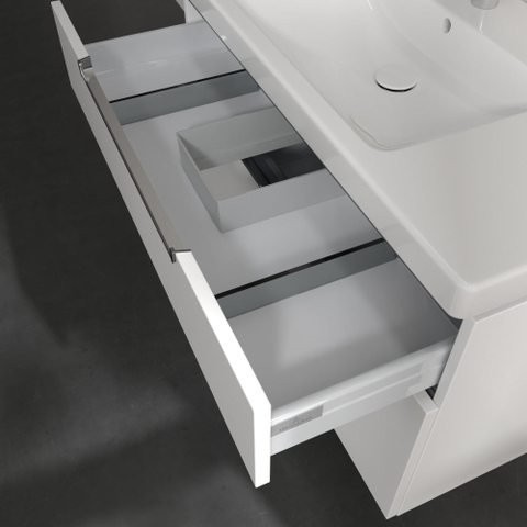 Villeroy & Boch Subway 2.0 wastafelonderkast - 98.7x59x44.9cm - mat wit 1025043