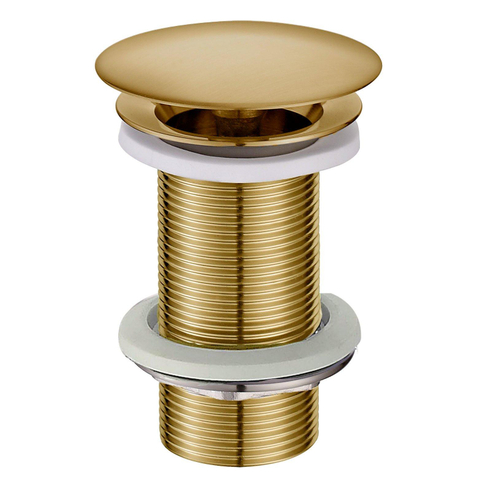 Wiesbaden UniMatch bouchon de vidage ouverte prolongée 5/4" laiton brossé PVD SW890846