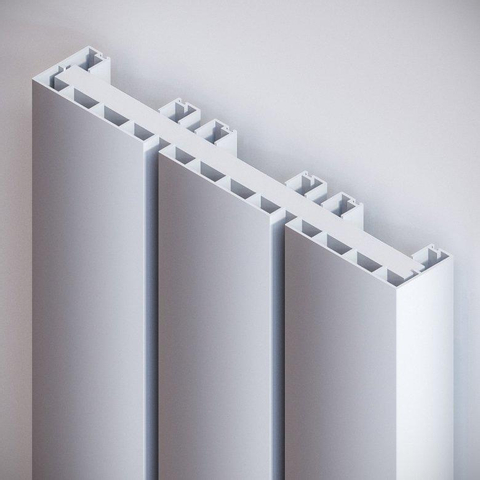 VASCO BEAMS Radiator (decor) H200xD10xL32cm 1348W Aluminium Aluminium Grey January SW141190