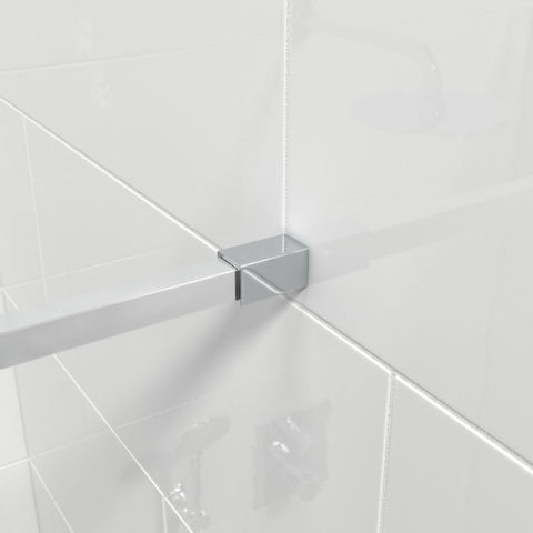 Saniclass Bellini Inloopdouche - 90x200cm - veiligheidsglas - spiegel buitenzijde - anti kalk - chroom SHOWROOMMODEL SHOW22089