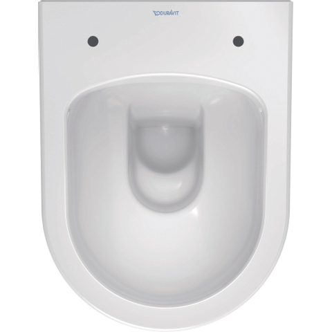 Duravit Me by starck Starck Mewandcloset - diepspoel - compact - rimless 37x48cm4.5L - met verdekte bevestiging - spoelrandloos - mat wit SW297038