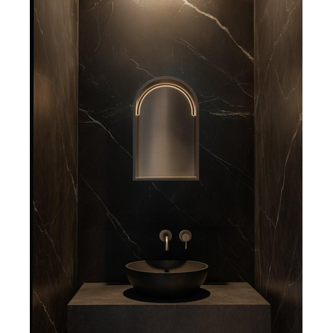 Hotbath &MORE Inbouwbox of inbouwnis Toogmodel - 30x45x10cm - met LED - IP44 -Tuscan - tuscan bronze (brons) SW1246504