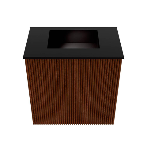 Mondiaz JOYA 40cm meuble de toilette - couleur Ruby - Vasque FAYE position Milieu Sans trou de robinet couleur Urban. SW1421792