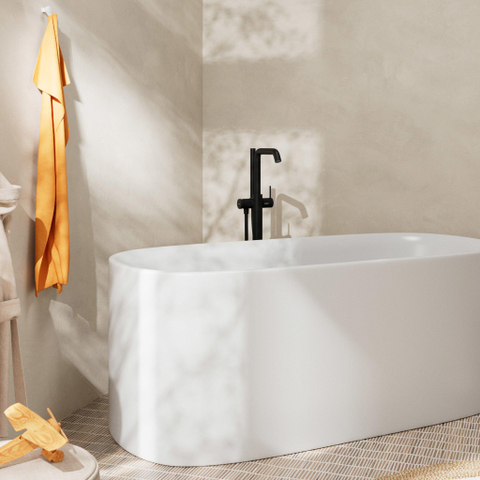 Hansgrohe Tecturis s Eengreeps badmengkraan vloermontage - vrijstaand - mat zwart SW918588