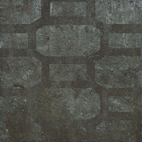 Ceralto Neroli Stone carrelage sol et mur - 14x14cm - 9mm - carré - décor - R9 - black mat (noir) SW795695