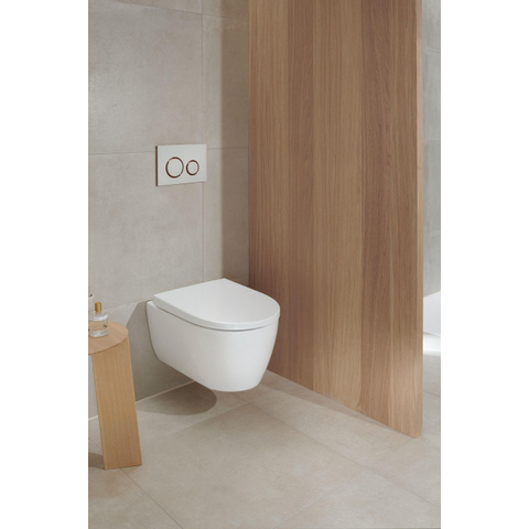 Geberit ICon Wandclosetpack - 36x53x37.5cm - diepspoel - spoelrandloos - keramiek - rimless - glans wit SW546852