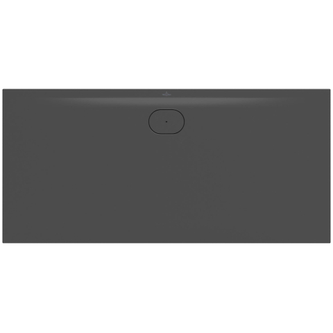 Villeroy & Boch Ecora douchebak - 170x80x3.5cm - afvoer lange zijde - anthracite (antraciet) SW1559006