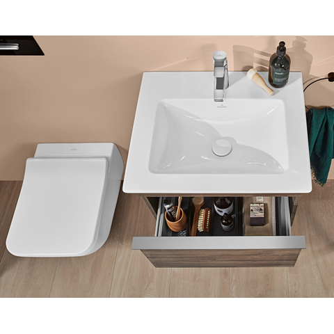 Villeroy & Boch venticello closetzitting slimseat (wrapover) - softclose quick release - quickrelease - White Alpine (glans wit) 1025172