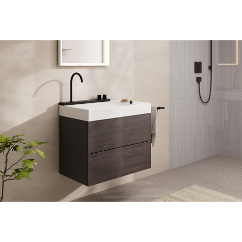 Hansgrohe Avalegra wastafel m/wastafelkraan 78cm mat zwart SW1387731