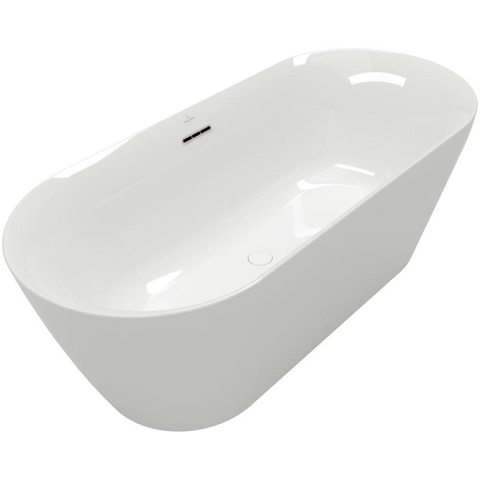 Villeroy & Boch Loop & Friends bad - vrijstaand - 180x80cm naadloos - glans wit SW917936