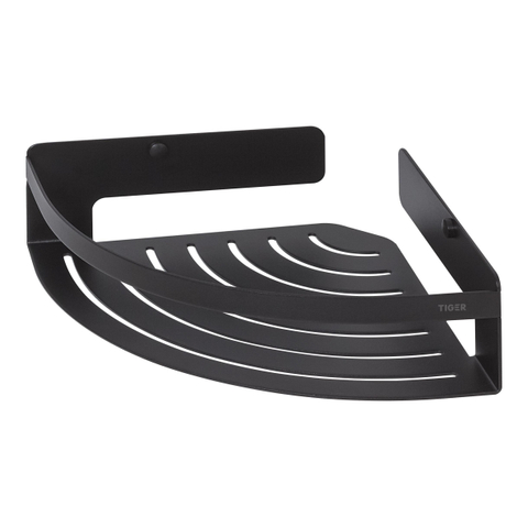 Tiger Caddy Panier de douche d'angle 22,4 cm Noir SW877213