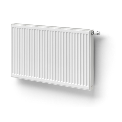 Stelrad Novello ECO paneelradiator 30x140cm type 22 1306watt 4 aansluitingen Staal Wit glans 8230103