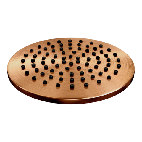 BRAUER Copper Edition thermostatische Inbouw Regendouche - 3-weg - rond - set 95 - 20cm hoofddouche - plafondarm - 3-standen handdouche - doucheslang - geïntegreerde glijstang - koper geborsteld PVD SW1159131
