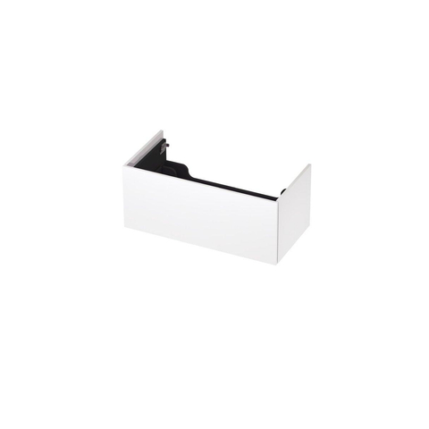 INK Wastafelonderkast - 90x45x37.6cm - 1 lade - push to open - met recht opdekfront - MDF lak - Hoogglans wit SW439406