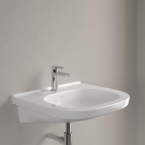 Villeroy & Boch Vicare O.novo Vita wastafel Vita - met 1 kraangat - zonder overloop - 60x55cm - White Alpine (glans wit) 1025051