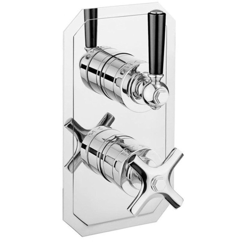 Crosswater Inbouwthermostaat - afbouwdeel en inbouwdeel - 2 greeps - chroom SW1476994