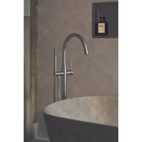 Brauer Brushed Edition Robinet de bain sur pied avec douchette stick ColdStart Nickel brossé PVD SW374429