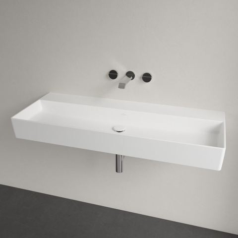 Villeroy & Boch memento 2.0 wastafel - 1200x470mm - Stone White (mat wit) SW479702