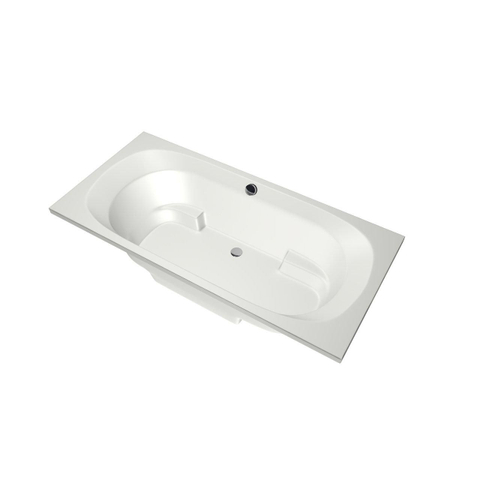 Xenz Kanaga Duobad - 190x90x53 - afvoer Midden - acryl - wit mat SW103332
