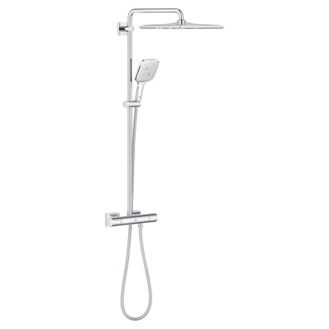 Grohe Rainshower SmartActive ensemble de douche pluie apparent – thermostatique – douche de tête 31 x 31 cm – douchette 3 jets – chrome SW472373